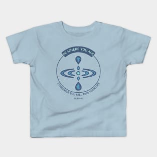 Mindfulness Symbol and Buddha Quote Kids T-Shirt